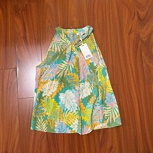 Rose and Olive Twist Neck top